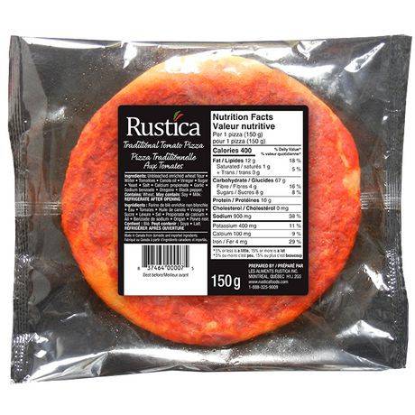 Rustica pizza traditionnelle aux tomates (150 g) - traditional tomato pizza (150 g)