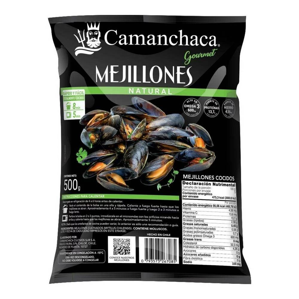 Camanchaca · Mejillones naturales (500 g)