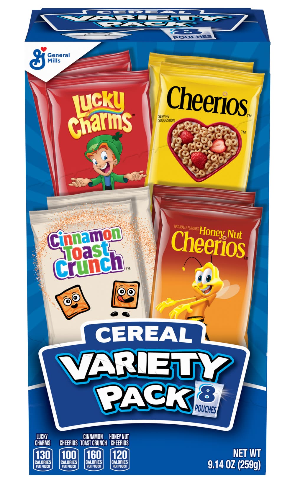 General Mills Cereal Variety pack (9.14 oz, 8 ct)