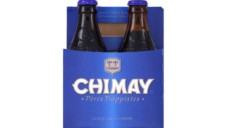 Chimay Bière belge pack 9% vol. Le pack de 4x33cl
