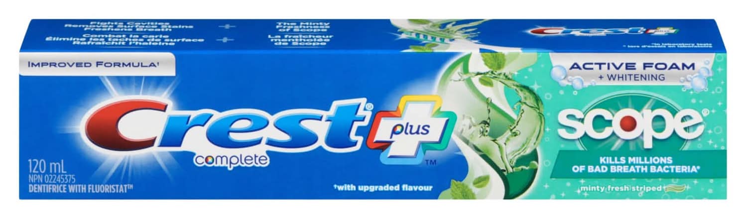 Crest Whiten Plus Scope Toothpaste (120 ml)