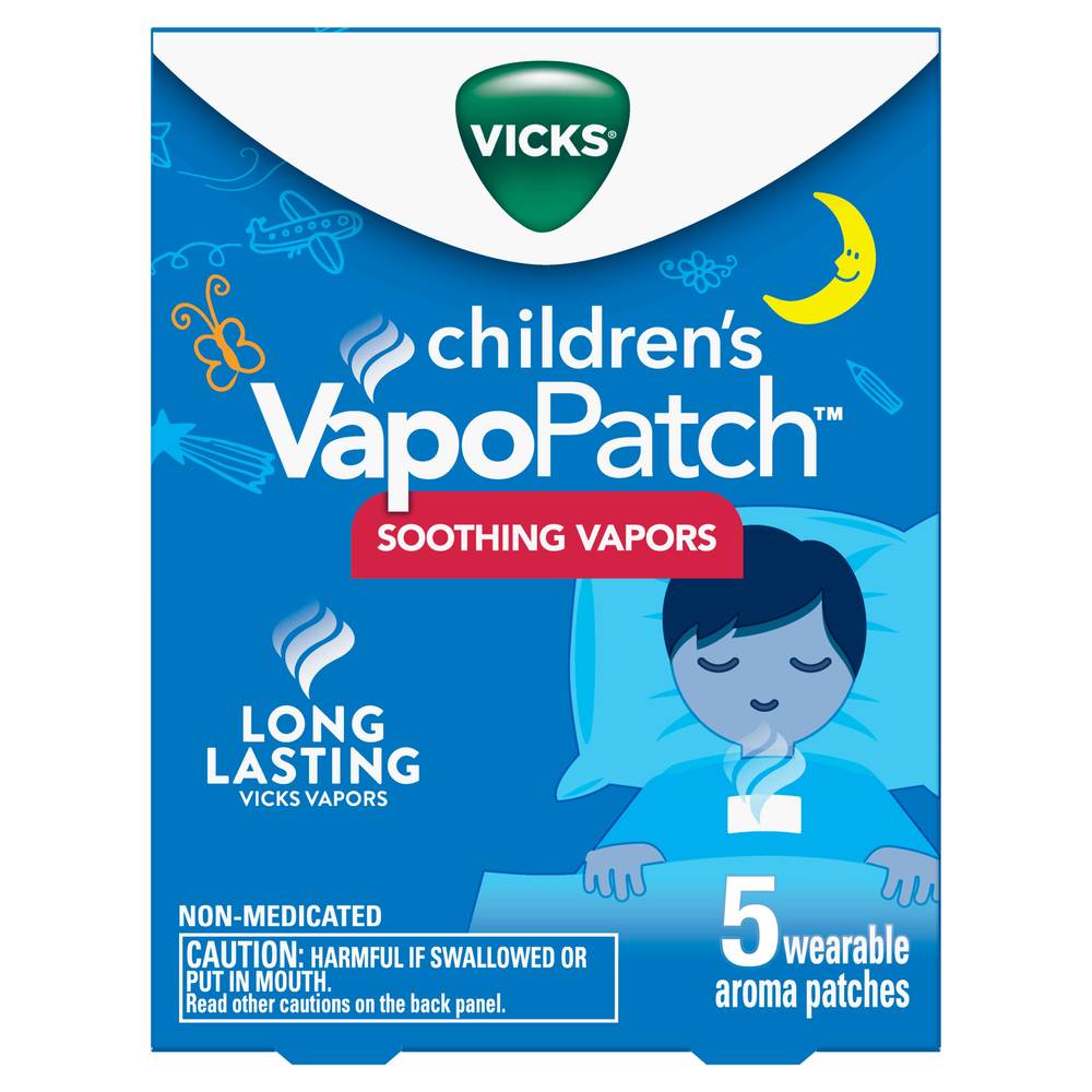 Vicks Children's Vapopatch Soothing Non-Medicated Mess-Free Aroma Patch (5 ct)