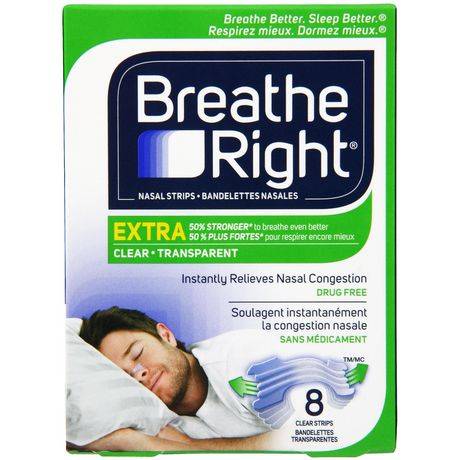 Breathe Right Nasal Strips Clear Extra Strong