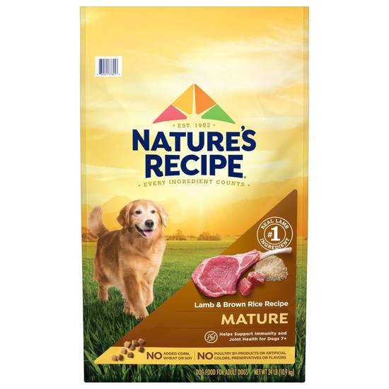 Nature's Recipe Mature Dry Dog Food (lamb-brown rice)