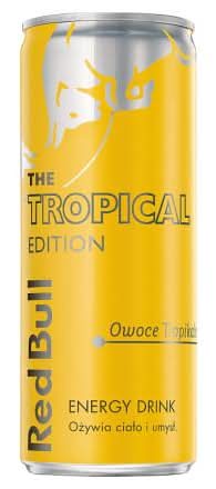 Red Bull o smaku owoców tropikalnych 250 ml puszka