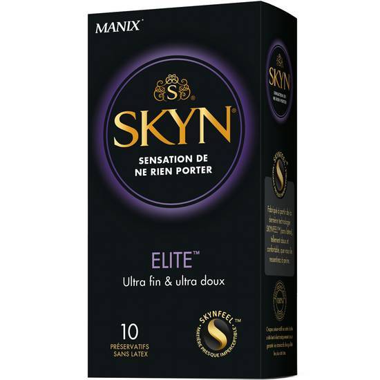 Skyn Elite préservatifs manix x10
