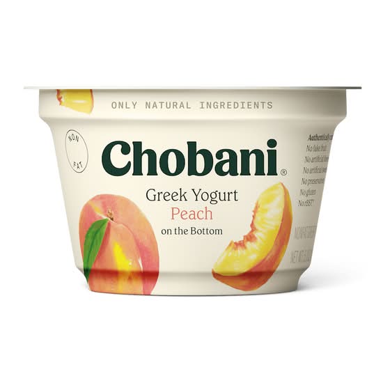 Chobani® Greek Yogurt Peach 5.3 oz