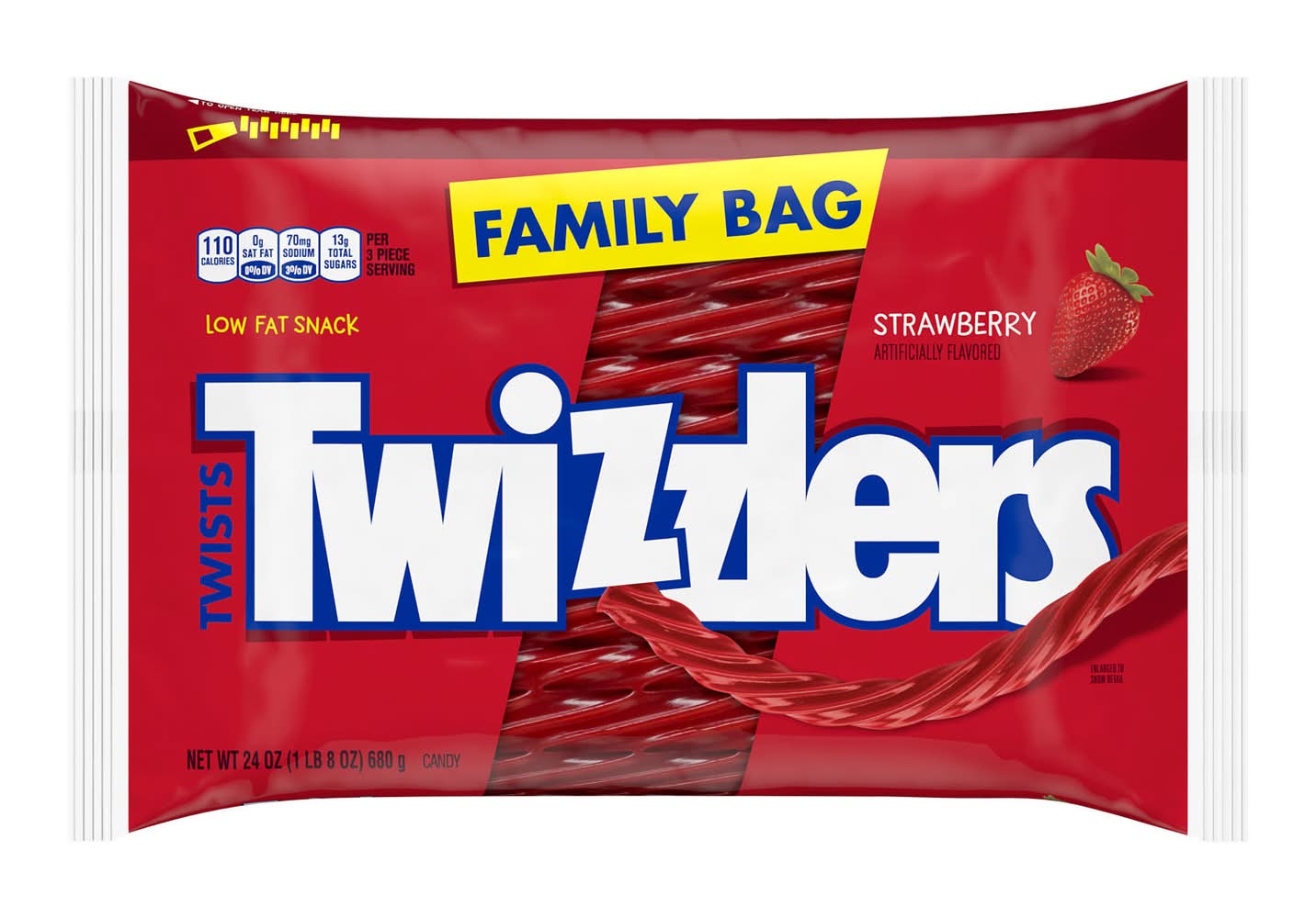 Twizzler's Twists Candy Family Bag, Strawberry (24 oz)