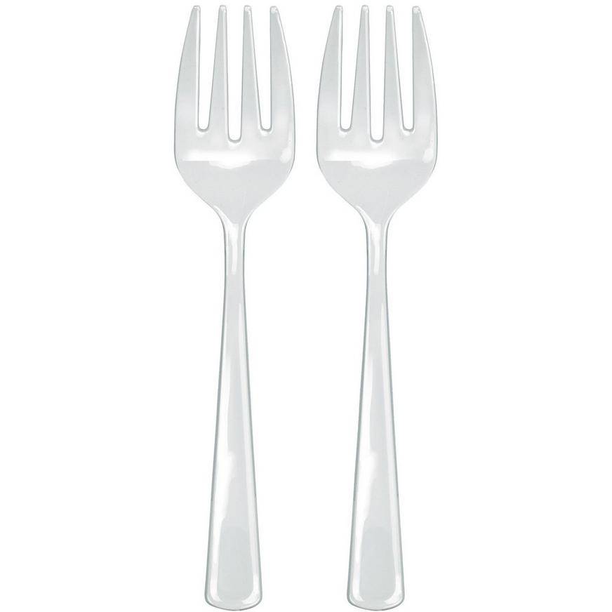 Party City Plastic Serving Forks (2 ct)