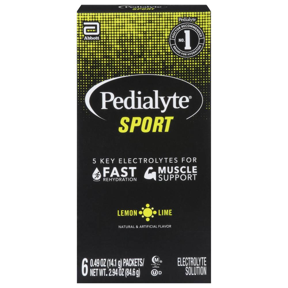 Pedialyte Sport Lemon Lime Electrolyte Solution (3 oz)