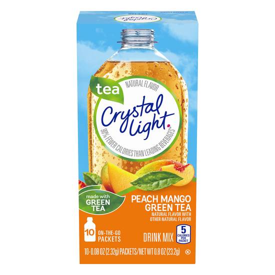 Crystal Light Peach Mango Green Tea Drink Mix (10 ct, 0.08 oz)