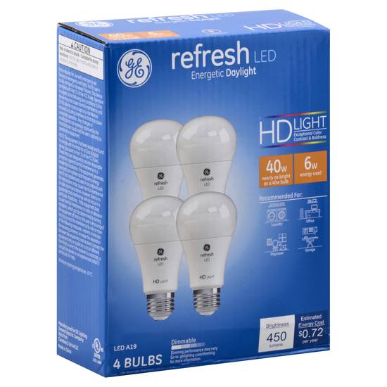 Ge Color Contrast & Boldness Bulbs (4 ct)