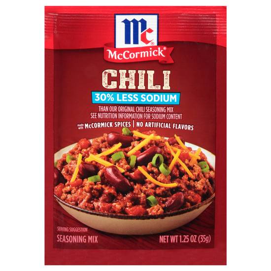 Mccormick 30% Less Sodium Chili Seasoning