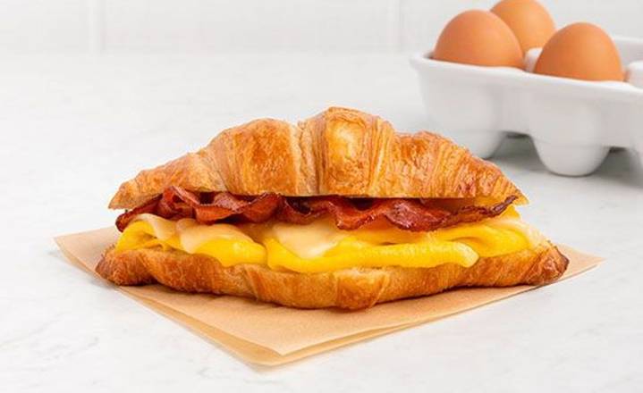 Egg, Cheese and Turkey Bacon Croissant