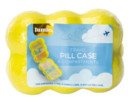 Bubble Travel Pill Case Lime