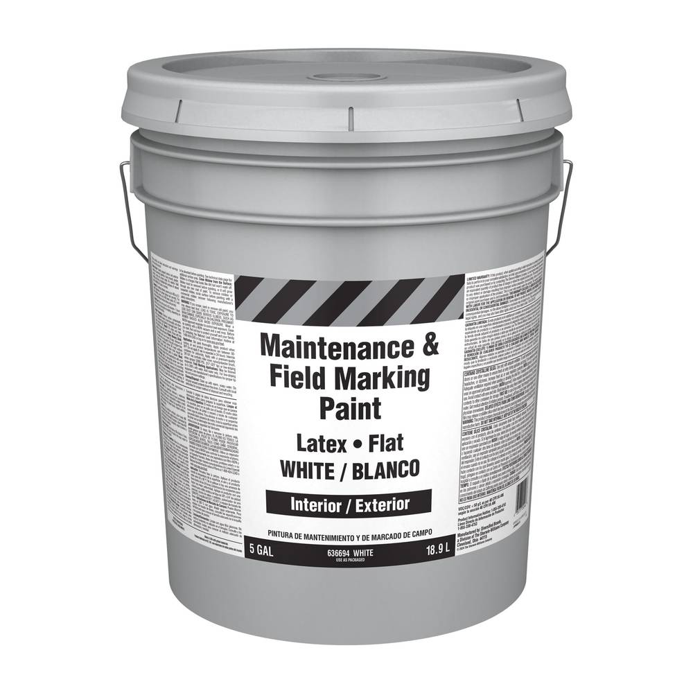 Property Advantage Maintenance and Field Marking White Latex Marking Paint (5-Gallon) | MP0060007-20