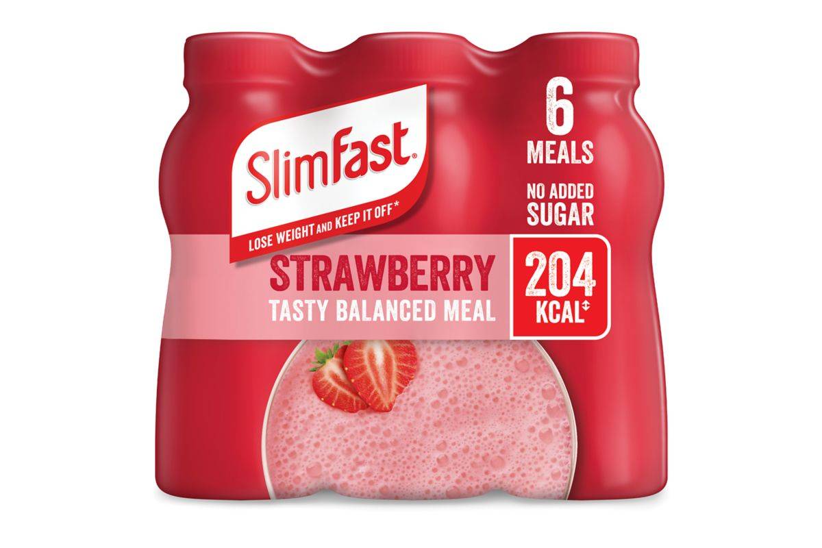 SlimFast Summer Strawberry Shakes 6 x 325ml (1.95L)