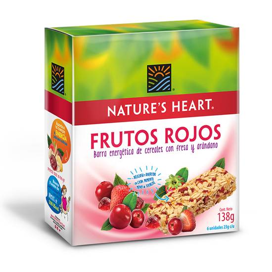 Barra Frutos Rojos Nature´S Heart 138 Gr