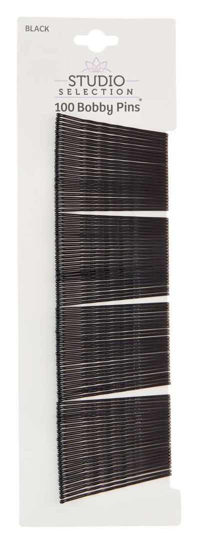 Studio Selection Black Bobby Pins 100 Ct