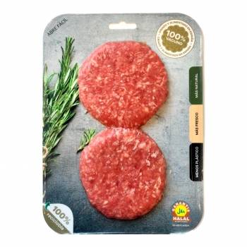 Hamburguesas de vacuno halal 200 g