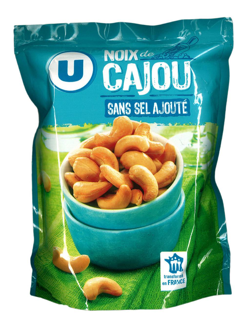 Les Produits U - Noix de cajo sans sel ajouté (150g)