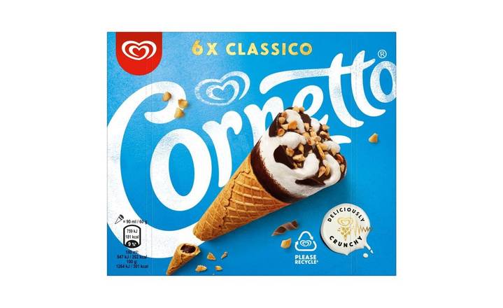 Cornetto Classico Ice Cream Cone 6 x 90 ml (395114)