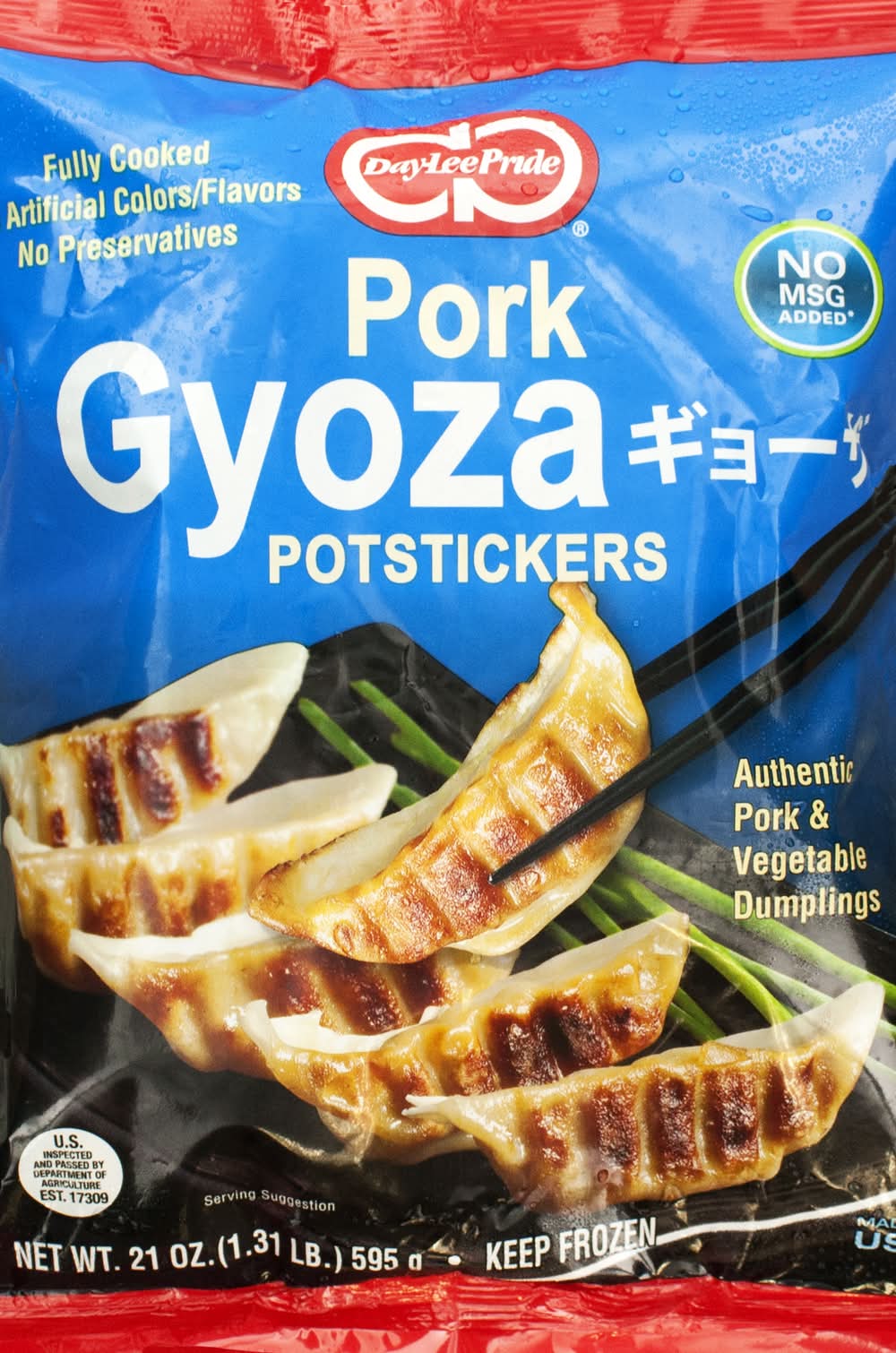 Day-Lee Foods Pork Gyoza Potstickers Dumplings (21 oz)