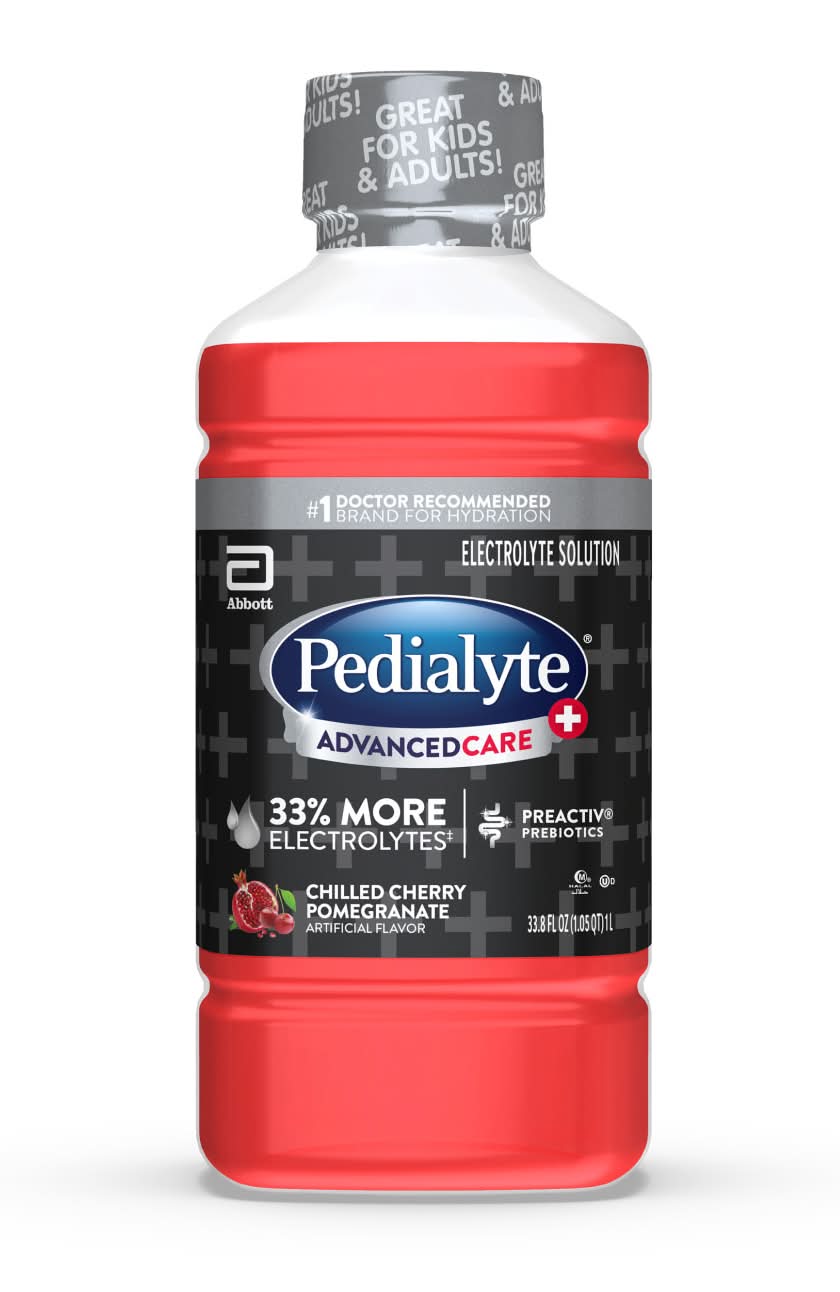 Pedialyte Advancecare Electrolyte Solution Drink, Chilled Cherry Pomegranate (33.8 fl oz)