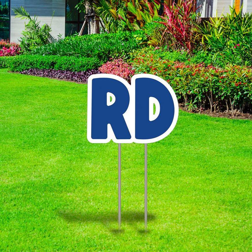 Blue Ordinal Indicator (ND) Corrugated Plastic Yard Sign, 12in