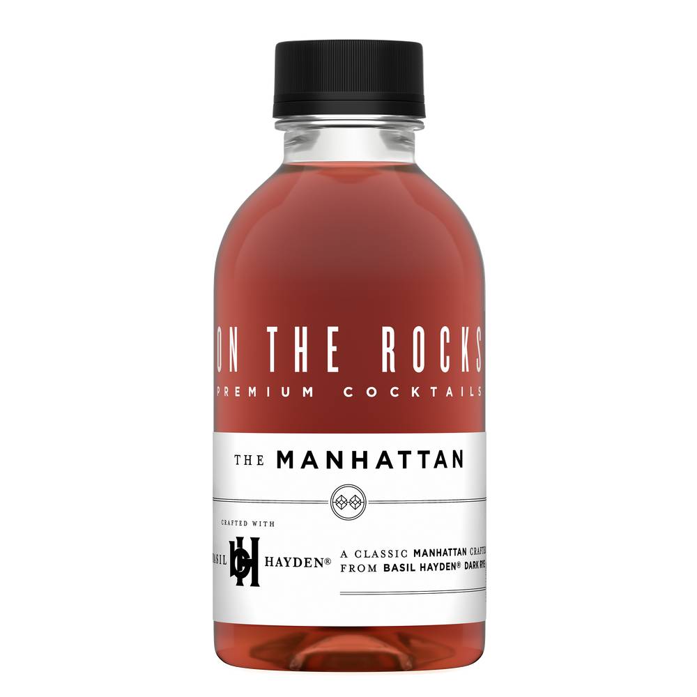 On the Rocks Basil Hayden Manhattan Ready To Drink Cocktail (200 ml