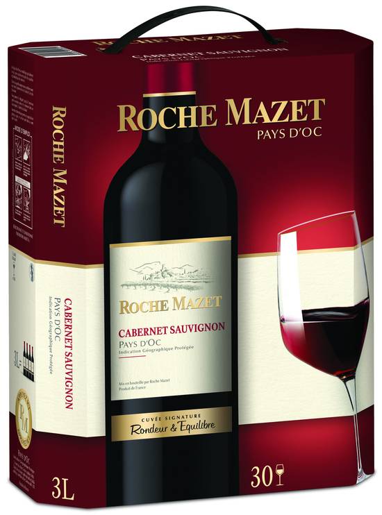 Roche Mazet - Vin rouge languedoc-roussillon cabernet sauvignon IGP (3 L)