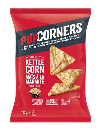 Popcorners croustilles style maïs à la marmite (142 g) - sweet & salty kettle popped corn chips (142 g)