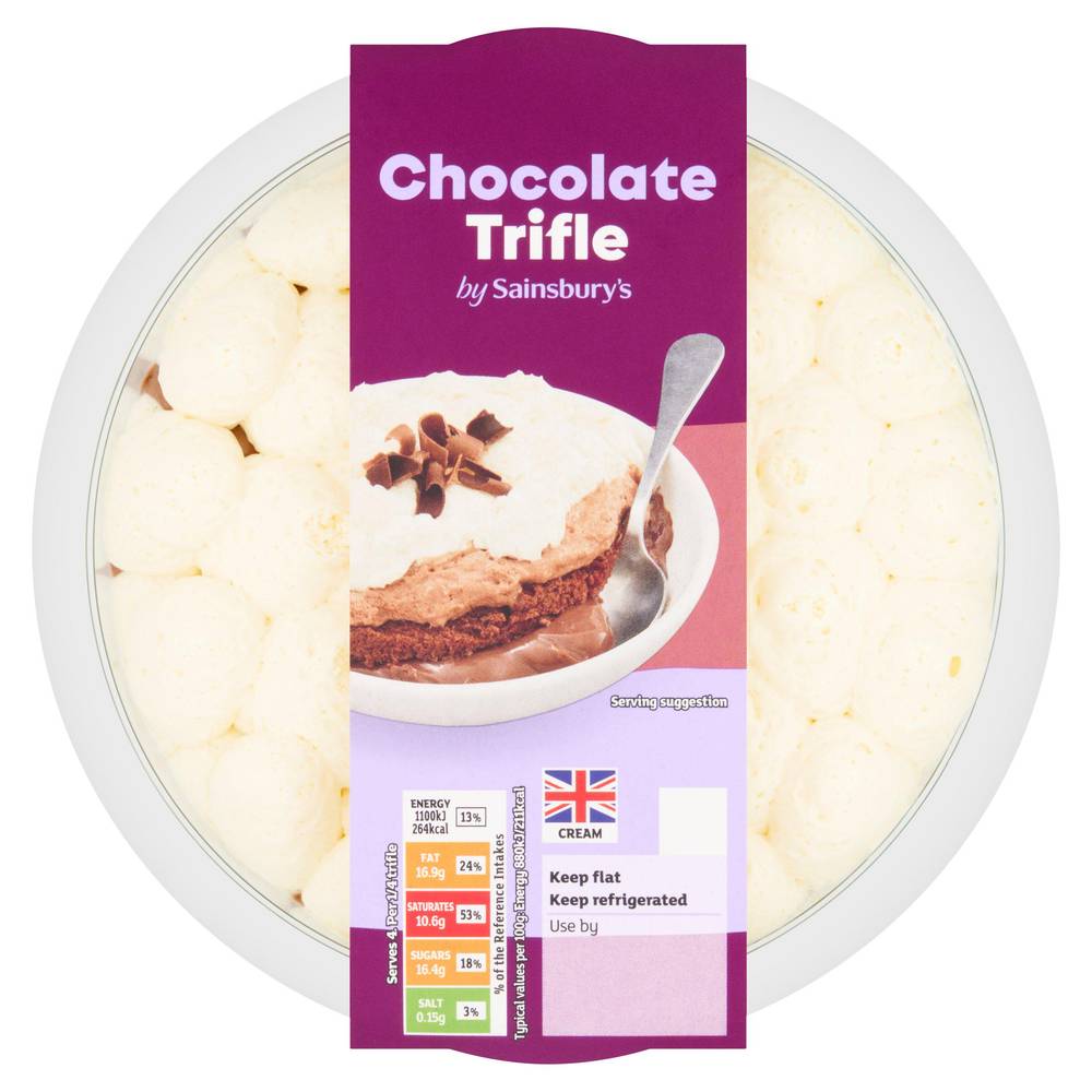 Sainsbury's Large Chocolate Trifle Dessert 500g