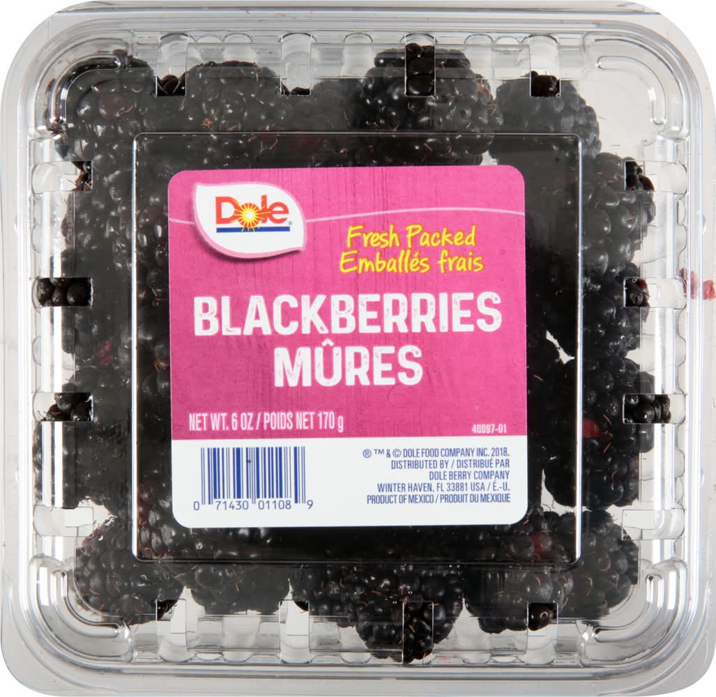 Dole Blackberries Mures (6 oz)