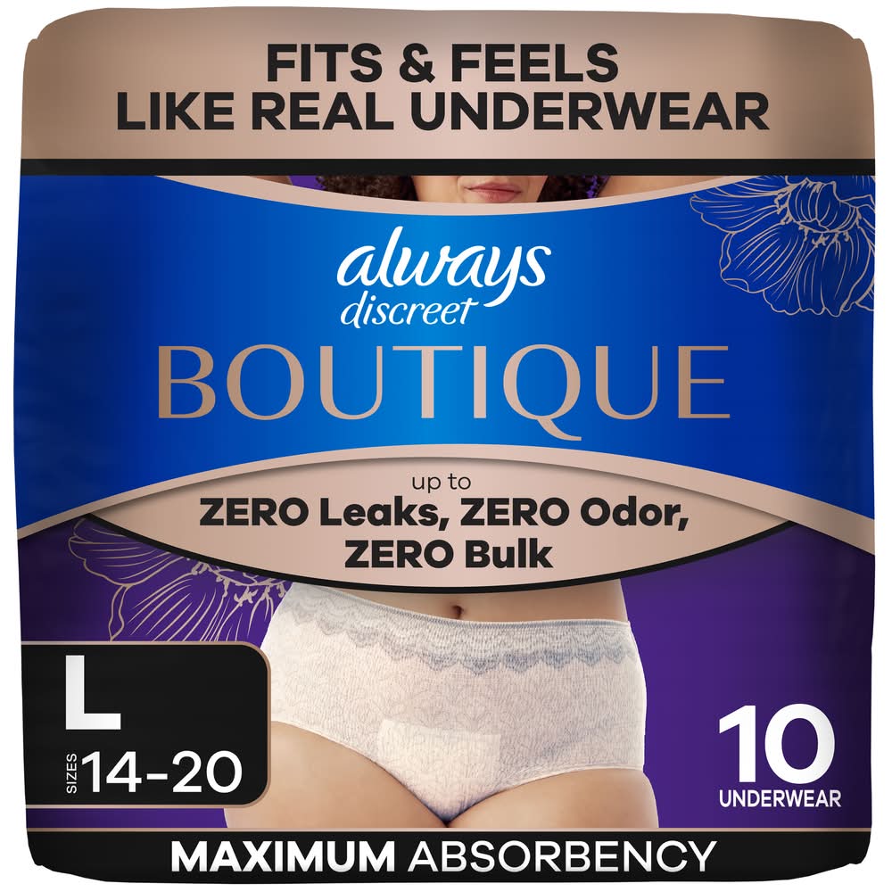 Always Boutique Underwear Culottes, L (10 ct)
