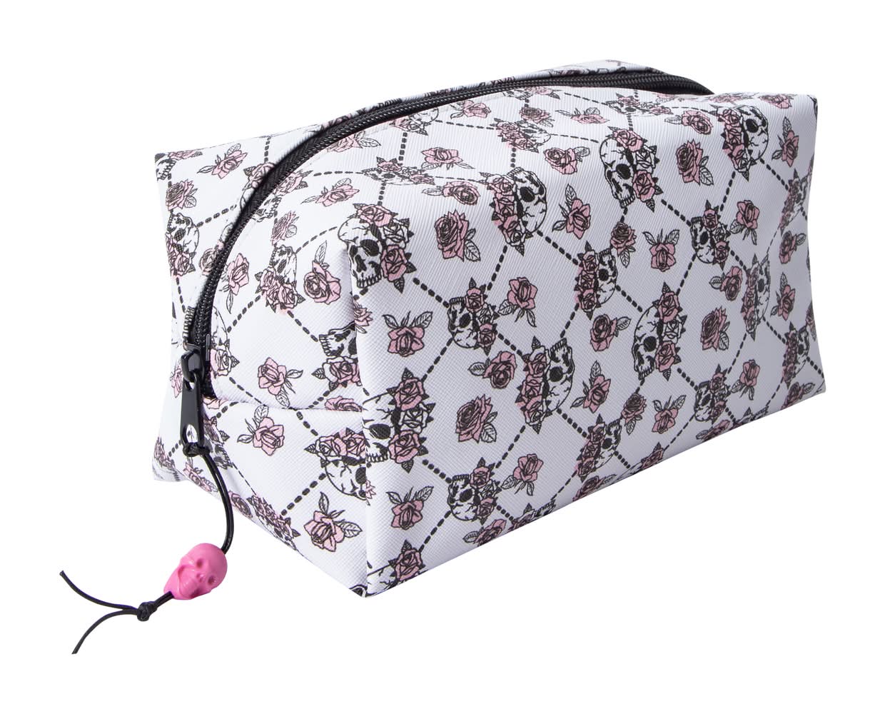 Gina Beauty Cosmetic Bag Skull Rose