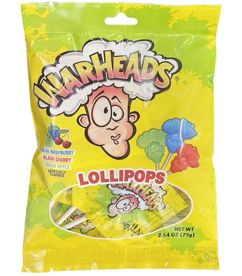 Warheads Lollipops, Assorted (2.64 oz)