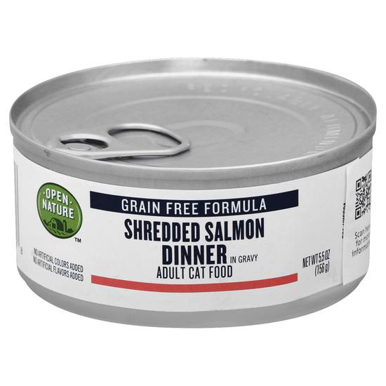 Open Nature Cat Shredded Salmon Gravy Grain Free (5.5 oz)