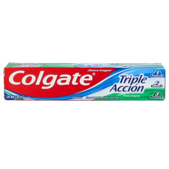 Colgate pasta dental triple acción menta original