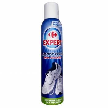 Desodorante en spray para calzado Carrefour Expert 250 ml.