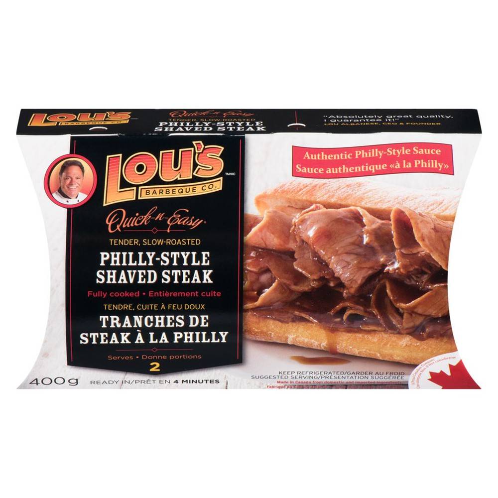 Lou's Kitchen Shaved Steak, Philly Style (400 g)