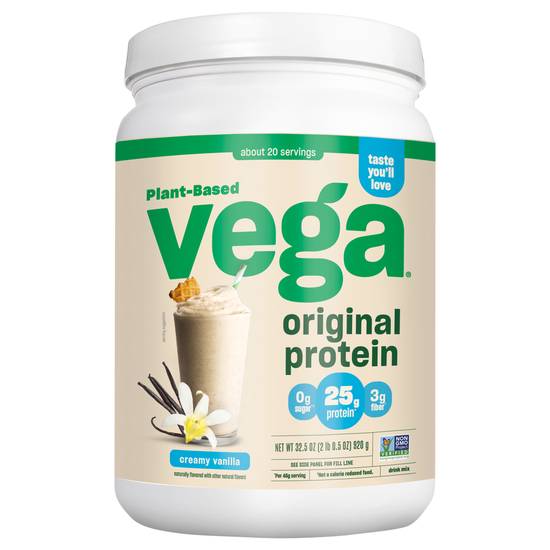 Vega Original Protein Plant-Based Drink Mix (32.5 oz) (creamy vanilla)