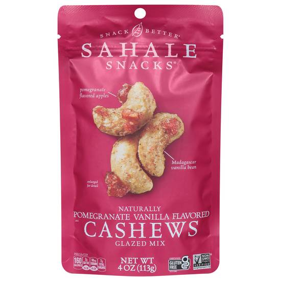 Sahale Snacks Pomegranate Vanilla Cashews Glazed Mix