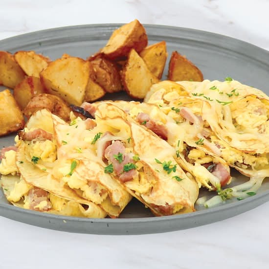 Breakfast Crêpe with Ham