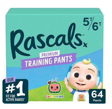 Rascals Premium Training Pants, 5T-6T (64 ct)