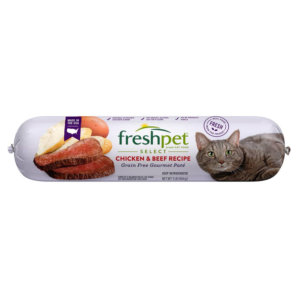 Freshpet Chicken & Beef Recipe Gourmet Pate Cat Food