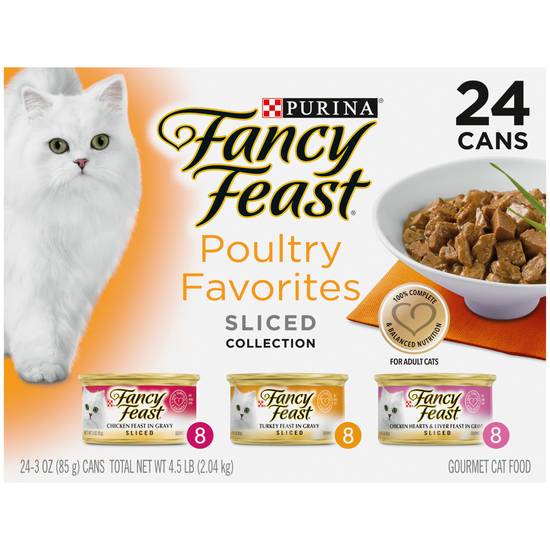 Fancy Feast Sliced Variety Cat Food (24 ct)