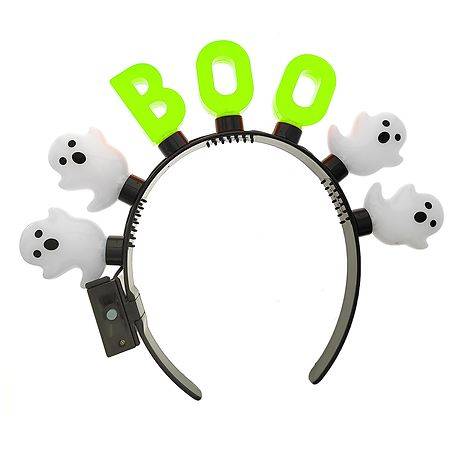 Festive Voice Happy Halloween Jumbo Flashing Headband - 1.0 ea