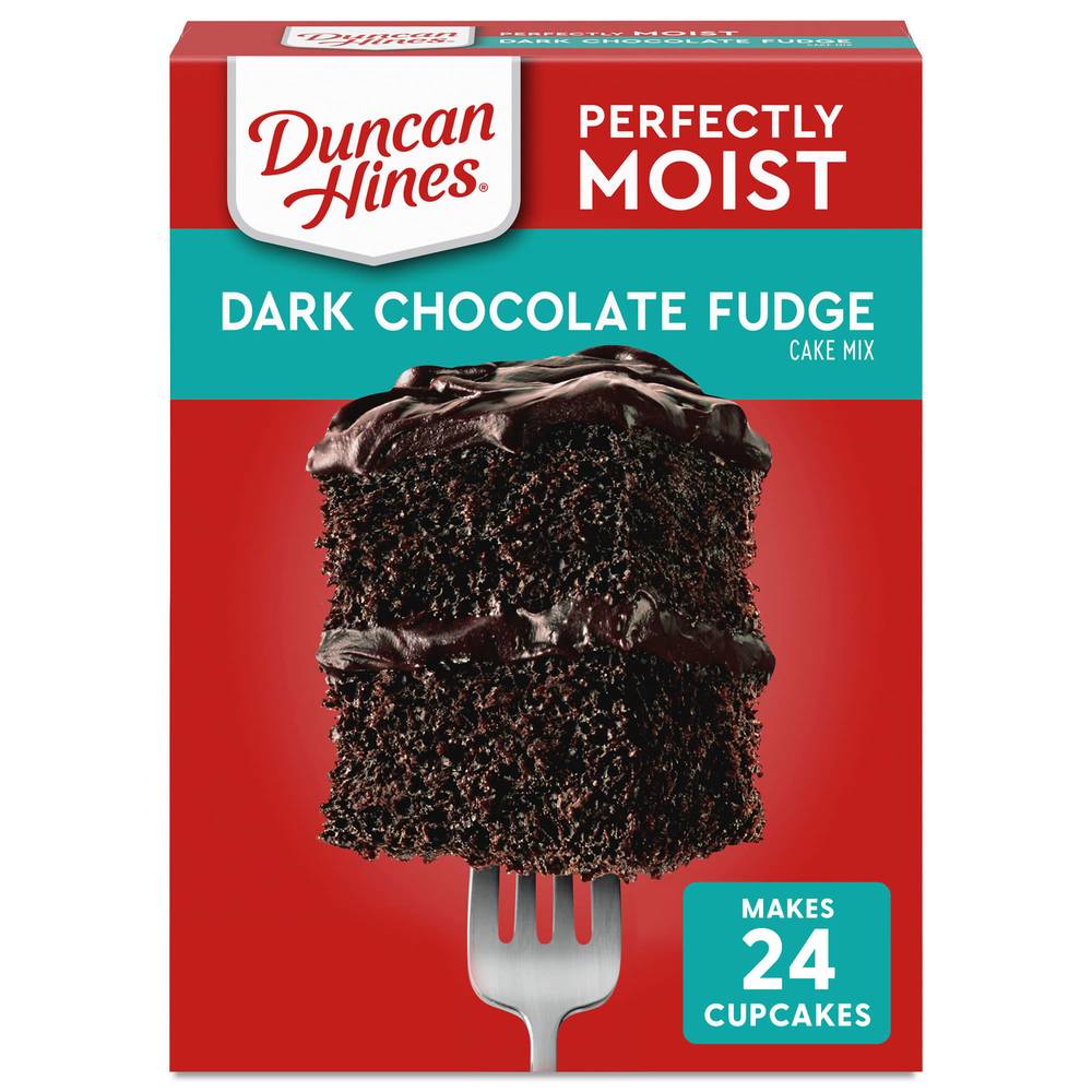 Duncan Hines Perfectly Moist Dark Chocolate Fudge Cake Mix (15.25 oz)