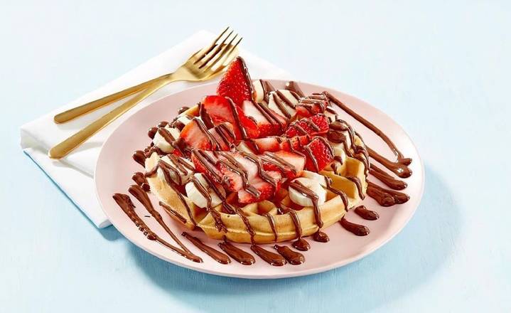 Strawberry & Banana with Nutella®  Waffle